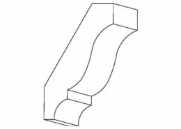 Crown moulding profile CM 1030